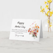 Moederdag Bloemboeket Wenskaart Kaart (Gele Bloem)