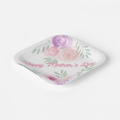 Moederdag Bloemen 7 inch Vierkante Papier Bord (Gebogen)