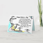 Moederdag bloemen bedankkaart (Voorkant)