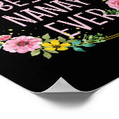 Moederdag Bloemen Beste Nanay Ever Filippijnse Moe Poster (Hoek)