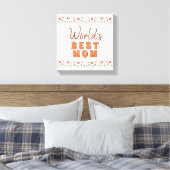 Moederdag Bloemen Bloemstuk Moeders Beste Moeder Canvas Afdruk (Insitu (Slaapkamer))