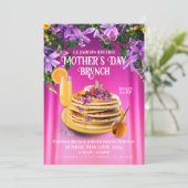 Moederdag Bloemen Brunch Flyer Kaart (Staand voorkant)