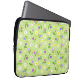 Moederdag bloemen en bijen, hoesje voor bloemperzi laptop sleeve (Voorkant Rechts)