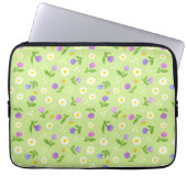 Moederdag bloemen en bijen, hoesje voor bloemperzi laptop sleeve (Voorkant)