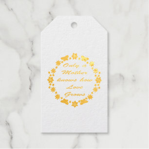 Moederdag Bloemen en Vlinders Cadeaulabels