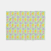 Moederdag Bloemen en Vlinders Patterned Fleece Deken (Voorkant (Horizontaal))