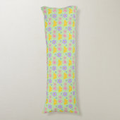 Moederdag Bloemen en Vlinders Patterned Lichaamskussen (Voorkant Verticaal)