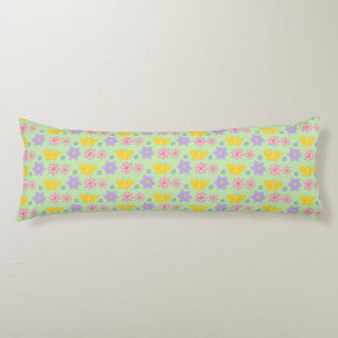 Moederdag Bloemen en Vlinders Patterned Lichaamskussen