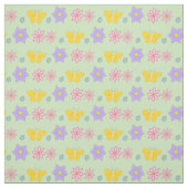 Moederdag Bloemen en Vlinders Patterned Stof (Swatch)
