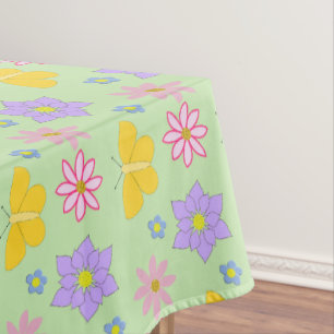 Moederdag Bloemen en Vlinders Patterned Tafelkleed