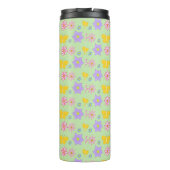 Moederdag Bloemen en Vlinders Patterned Thermosbeker (Achterkant)