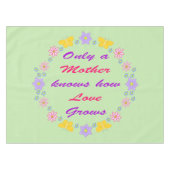 Moederdag Bloemen en Vlinders Tafelkleed (Voorkant (Horizontaal))