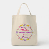 Moederdag Bloemen en Vlinders Tote Bag (Achterkant)