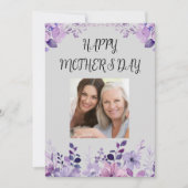 Moederdag Bloemen Flat Holiday Kaart (Voorkant)