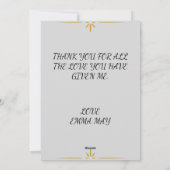 Moederdag Bloemen Flat Holiday Kaart (Achterkant)