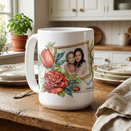Moederdag bloemen & foto Moederdag  Koffiemok