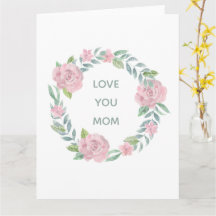 Moederdag Bloemen houden van je moeder gevouwen Ka