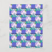 Moederdag Bloemen in een Mok Briefkaart (Voorkant)