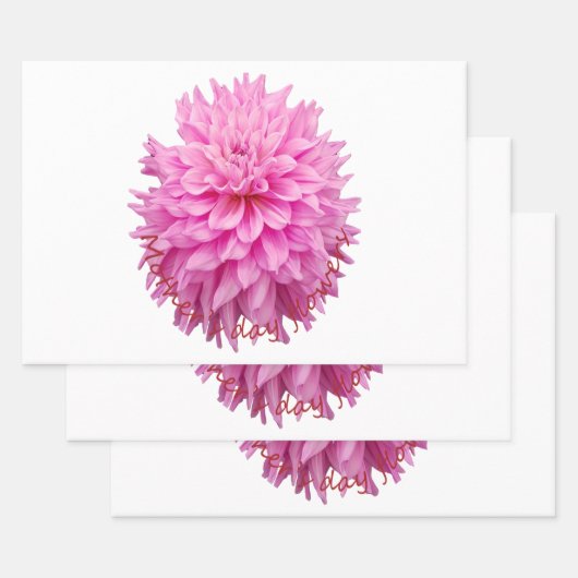Moederdag bloemen inpakpapier vel (Set)