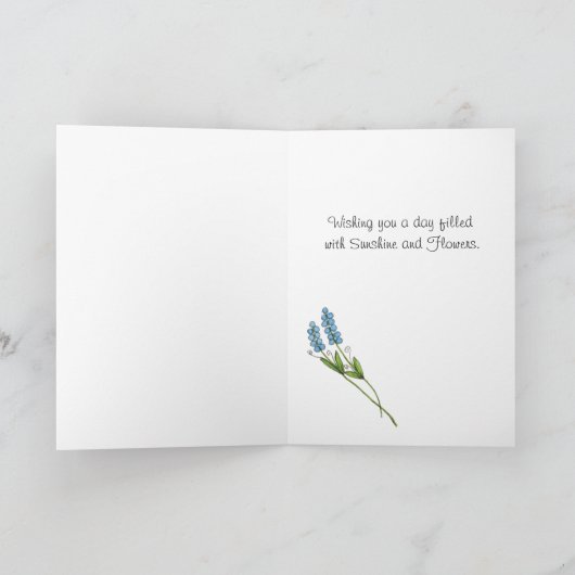 Moederdag bloemen Kaart (Binnen)