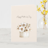 Moederdag bloemen kaart (Gele Bloem)