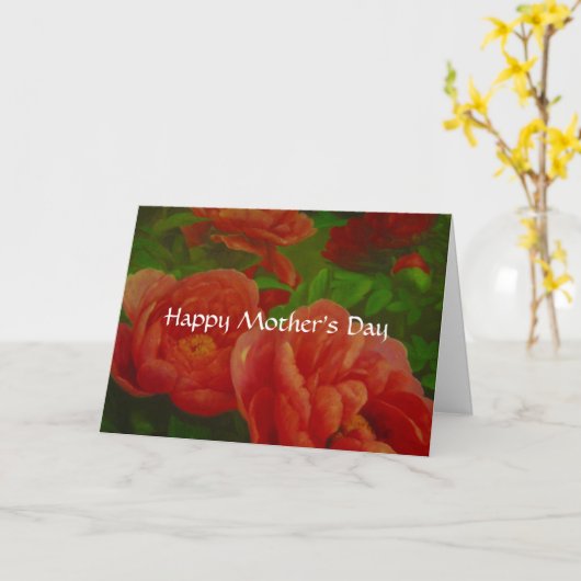 moederdag bloemen kaart (Gele Bloem)