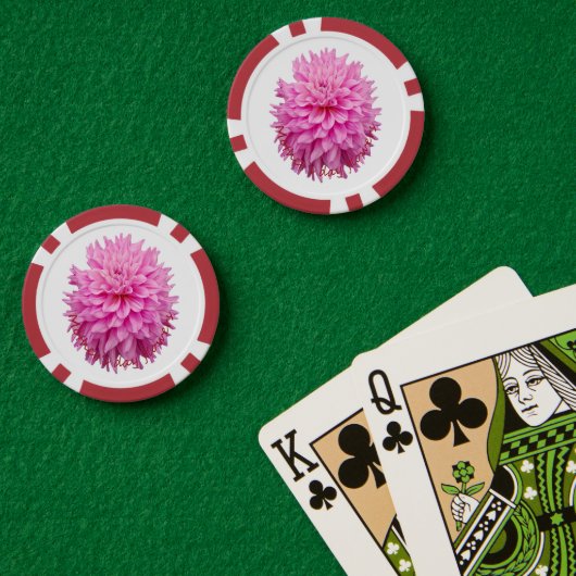 Moederdag bloemen poker chips (Pokertafel (Dubbel))
