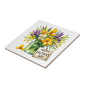 Moederdag Bloemen Tegeltje (Zijkant)