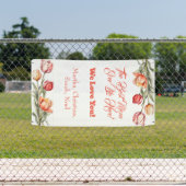 Moederdag Bloemen Tulpen Waterverf. Banne Spandoek (Insitu)