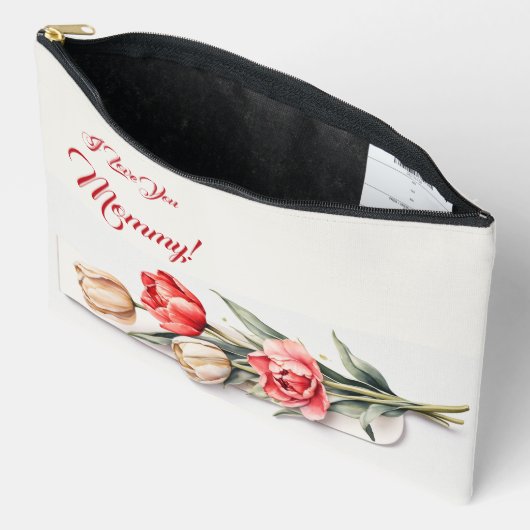 Moederdag Bloemen Tulpen Waterverf Etui (Open)