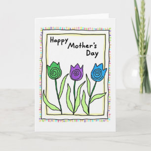 Moederdag Bloemen Voor Vrouw Kaart