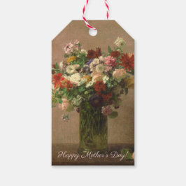 Moederdag - Bloemenboeket | Franse beeldende kunst Cadeaulabel