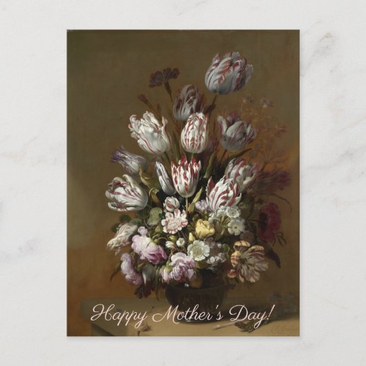 Moederdag - Bloemenboeket | Nederlandse beeldende  Briefkaart (Voorkant)