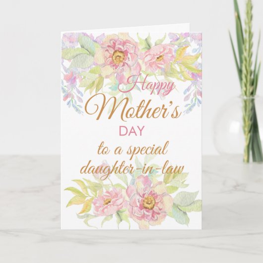 Moederdag Bloemendochter In De Wet Kaart (Voorkant)