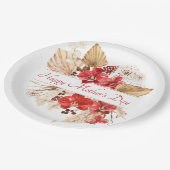 Moederdag Bloemenfeest Papieren Bordje (Gekanteld)