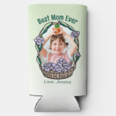 Moederdag Bloemenfoto Seltzer Blikjeskoeler (Achterkant)