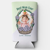 Moederdag Bloemenfoto Seltzer Blikjeskoeler (Voorkant)