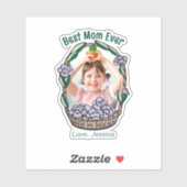 Moederdag Bloemenfoto Sticker (Vel)