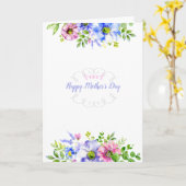 Moederdag bloemenkaart (optionele foto) kaart (Gele Bloem)