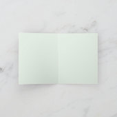 Moederdag bloemenkrans liefdeshart bedankkaart (Binnen)