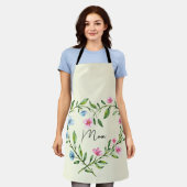 Moederdag bloemenkrans natuurlijke botanische schort (Gedragen)