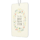 Moederdag bloemenkrans voor de beste mama ooit luchtverfrisser (Links)