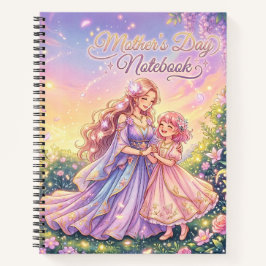 Moederdag Bloemenspiraal Notebook Notitieboek