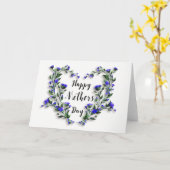 Moederdag - Bloemhart 2 Kaart (Gele Bloem)