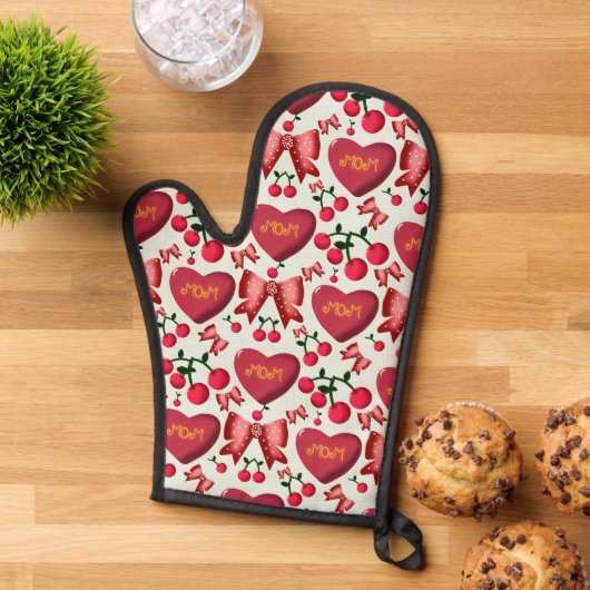 Moederdag bloemhart cadeau ovenwant (Top down)