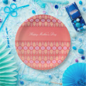 Moederdag bloemige papieren Borden Bordje (Feest)