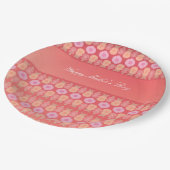 Moederdag bloemige papieren Borden Bordje (Gekanteld)