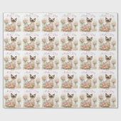 Moederdag Bloemist Kat  Cadeaupapier (Vlak)