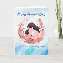 Moederdag bloemkaart kaart