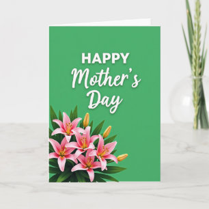 Moederdag bloemkaart kaart